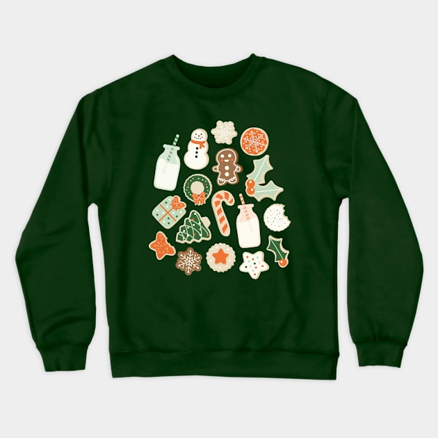 Christmas Cookies Crewneck Sweatshirt by allisonromerodesign